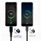 USB-C uz USB-C kabelis Maclean MCE492, 100W, PD, 10 Gbps, 5A, 2 m, melns