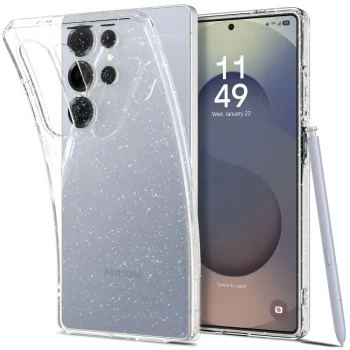 Spigen Liquid Crystal vāciņš Samsung Galaxy S25 Ultra, Clear Glitter