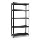 Humberg HR-851 Metal Storage Shelving Unit 180x90x40 cm, Black