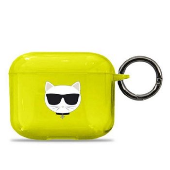 Чехол Karl Lagerfeld для AirPods 3 Choupette Head, желтый