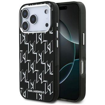 Karl Lagerfeld IML KL Monogram MagSafe Phone Case Cover iPhone 17 Pro - Black