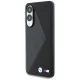 BMW для Samsung Galaxy S25 Edge чехол Leather Oversized Stripes MagSafe, черный