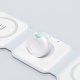 Dudao A11N 15W 3in1 Inductive Charger - White + USB-C / USB-C Cable