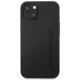 Mercedes iPhone 14 Plus Case Leather Hot Stamped, Black