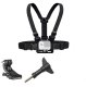 Chest Mount Harness for Action Cameras and Smartphones AP29, Black