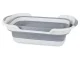 Silikona Saliekamā Bļoda ar Ūdens Noteku | Silicone Folding Bowl with Drain