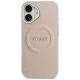 Guess Peony Hot Stamp MagSafe iPhone 17 maciņš – rozā | Phone Case Cover