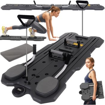 Trizand 00026343 Multifunctional Pilates Board with Counter, Grey