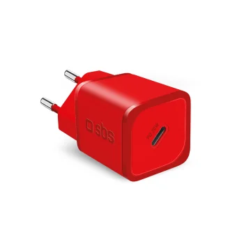 Sbs 20W GaN tīkla lādētājs ar Power Delivery, sarkans