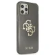 Чехол Guess для iPhone 12 Pro Max Glitter 4G Big Logo Черный