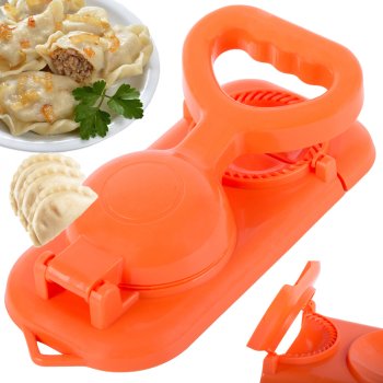 Dumpling Mold with Dough Press, 8 cm, Different Colors
