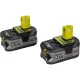 Akumulatoru komplekts Ryobi ONE+ RC18120-250, 18 V, 2x 5.0 Ah ar lādētāju