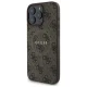 Guess iPhone 16 Pro Max Case 4G Ring Classic Logo MagSafe, Brown