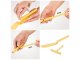 Nylon Pancake Spatula with Batter Spreader, Yellow