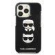 Karl Lagerfeld Karl&Choupette Head vāciņš iPhone 13 / 13 Pro - Black