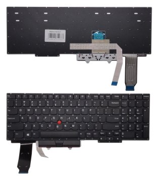 Lenovo ThinkPad E15 Gen 2 Keyboard with Trackpoint, US Layout, Black