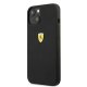 Чехол Ferrari для iPhone 13 mini Silicone, черный