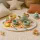 Деревянный чайный сервиз для детей ECOTOYS 14 предметов