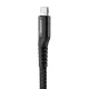 Кабель USB - Lightning Baseus Fish Eye Spring 1м 2A Черный