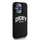 Чехол DKNY для iPhone 14 Pro Liquid Silicone White Printed Logo MagSafe, черный
