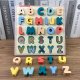 Educational Wooden Puzzle Alphabet Large Letters Zkb-2053
