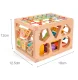 Koka klucīšu šķirotājs Montessori | Wooden Block Sorter Montessori Sensory Cube
