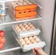 Контейнер для хранения яиц с выдвижными ящиками, на 32 яйца, серый
