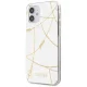 Guess iPhone 12 mini vāciņš Gold Chain Collection, balts