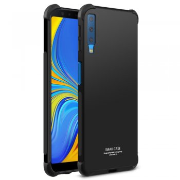 Samsung Galaxy A7 2018 (A750F) IMAK Silky Anti-drop TPU Soft Back Case + Screen Protector - vāks vāciņš maks maciņš