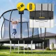 4FIZJO PRO dārza batuts ar iekšējo tīklu un kāpnēm 305 cm 10FT, melns