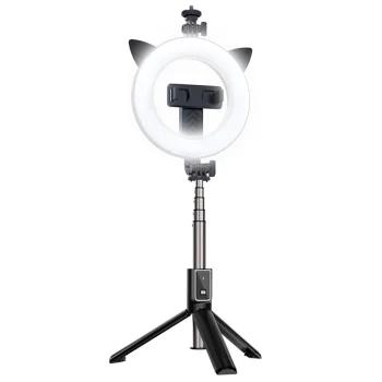 Pastāvīgās Dienas Gaismas Komplekts ar Statīvu Tripodu un Bluetooth Tālvadības Pulti (21 - 95 cm) (P40D-3) + LED...