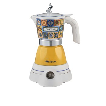 Электрическая гейзерная кофеварка Ariete 1358PO Moka Positano, белая