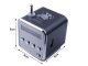 Portable Wireless Bluetooth Speaker with FM Radio and LED, Black
