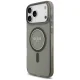 Guess IML Glitter Pearl Strap MagSafe vāciņš iPhone 18 Pro / 17 Pro, melns