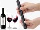 Pneumatic Wine Corkscrew with Foil Cutter, Black