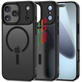 Tech-Protect iPhone 17 Pro Max vāciņš MagMat XT MagSafe, matēts melns