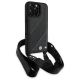 Чехол BMW для iPhone 16 Pro Max M Edition Carbon Stripe & Strap, черный