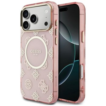 Guess IML Peony Dot MagSafe Phone Case Cover iPhone 17 Pro Max - Pink
