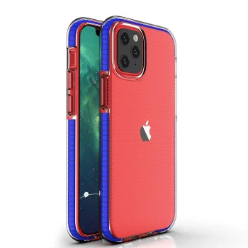 Caurspīdīgs vāciņš Spring Case iPhone 13 mini, tumši zils