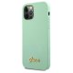 Apple iPhone 12 / 12 Pro 6.1\'\' Guess Metal Logo Script Case Cover (GUHCP12MLSLMGGN), Green
