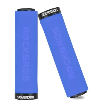 Rockbros BT1001BLBK sūkļa velosipēda stūres rokturi, zili melni
