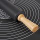 Non-slip Silicone Pastry Baking Dough Rolling Mat (59x39cm) + Pastry Roller Confectionery Silicone (38cm)
