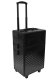 Grima koferis ar riteņiem, Melns | Beauty Trolley Makeup Suitcase