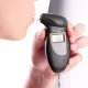 Kompakts digitālais alkometrs ar LCD ekrānu un 5 maināmiem iemušiem, Melns
