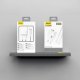 Dudao A26TCEU PD QC 25W GaN USB-A USB-C Wall Charger with USB-C Cable - White