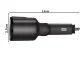 Car Cigarette Lighter Splitter with 2 USB Ports, Black
