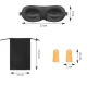 Maska un Ausu Aizbāžņi Austiņam Ceļojumiem | Sleeping Blindfold + Earplugs