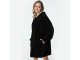 Oversized Warm Hoodie Sweatshirt Blanket with Pocket for Men and Women, Black