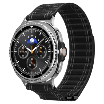 Spigen WBF0 pulksteņa siksniņa priekš Samsung Galaxy Watch 40/44/46 mm, melna