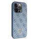 Guess iPhone 14 Pro vāciņš Crossbody 4G Metal Logo, zils